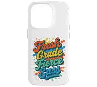 Fresh Grade Fierce Sass Cool Back To School Typography Case for iPhone 14 Pro