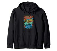 Fresh Grade Fierce Sass Cool Back To School Typography Zip Hoodie