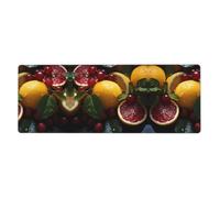 Fresh Grapefruit Lemon Large Mouse Pad, Extended Gaming Mousepad,Non-Slip Rubber Base Keyboard Mat31.5x11.8 Inch,XLfor Office Home