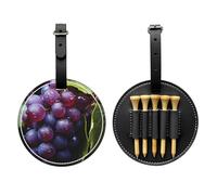 Fresh Grapes Black Golf tee Storage Bag - Easy to Carry Around and More efficient in Playing Golf