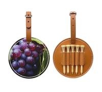 Fresh Grapes Brown Golf tee Storage Bag - Easy to Carry Around and More efficient in Playing Golf