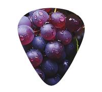 Fresh GrapesGuitar Picks, 12-Piece Pattern Set, Three Different Thicknesses for Acoustic Electric Guitar and Other Instruments