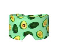 Fresh Green Avocado Fitness People Exercise, Full Eye Covers Light Blocking Eye Mask Sleep Eye and Ear Muffs
