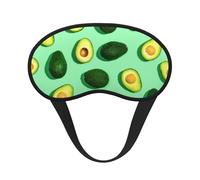 Fresh Green Avocado Fitness People Exercise, Full Eye Covers Light Blocking Eye Masks Blackout Sleep Eye Muffs