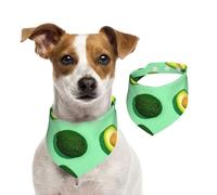 Fresh Green Avocado Fitness People Exercise,Pet Bib Scarf Cats Dog Bandana Dogs Towel Bib Adjustable Pet Scarf,M