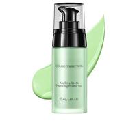 Fresh Green Face Primer with Colour Correction - Multi-effects Nursing Protector for Redness & Dullness, Lightweight Matte Long-lasting Formula, Suitable for All Skin Types