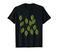 Fresh Green Leaves Value Graphic T-Shirt, Men, Black, S