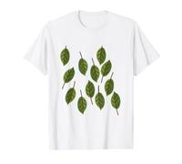 Fresh Green Leaves Value Graphic T-Shirt, Men, White, S