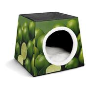 Fresh Green Lime Pet Tent for Small Cats and Dogs,Cat House - Soft Comfort Washable,Dog Bed Open Design Pet Tents Indoor Outdoor Travel