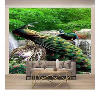 Fresh Green Woods Animal Peacock 3D Wallpaper Luxury Home Dining Decor Paste Sofa Living Room The Wall for Bedroom Mural-250cm×170cm