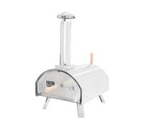 Table Top Outdoor Pizza Oven 12" 60 Second Cooking Dual Wall Portable Built-in Thermometer Multi-Fuel Wood Charcoal Pellets Authentic Stone Baked Pizzas 500°C Stainless Steel FREE Pizza Peel & Stone
