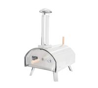 Table Top Outdoor Pizza Oven 12" 60 Second Cooking Dual Wall Portable Built-in Thermometer Multi-Fuel Wood Charcoal Pellets Authentic Stone Baked Pizzas 500°C Stainless Steel FREE Pizza Peel & Stone