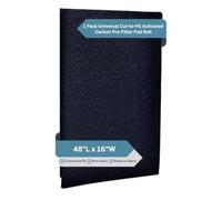 Fresh Headquarters Cut-to-Fit Carbon Pad Pre-Filter Roll - Universal Activated Carbon Sheet for Air Purifier, Furnace, AC, Range Hood, 3D Printer & More Odor/VOC Control