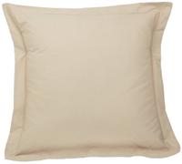 Fresh Ideas Poplin Tailored Pillow Sham, Euro, 26x26 inches, Mocha