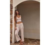 Fresh In Love Lounge Set by Intimately at Free People in Bluebird Combo, Size: Small