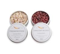 Fresh Incense Tin Kit Collection of 2 in 30ml Tins (Frankincense and Dragon's Blood)