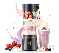 Fresh Juice Blender with Travel Cup, Powerful On-the-Go Single Blender | Puree Blender with Lightweight & Leak-Proof, BPA-Free, 6 Steel Blades, Easy Clean, Freshly Squeezed in Sports/Office/Travel