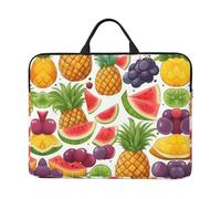 Fresh Juicy Fruits Pineapple Berries Grape Orange Print Laptop Carrying Case, Laptop Sleeve Case, Computer Bag, Traveling Computer Cover For 14 Inch