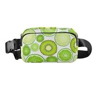 Fresh Kiwi Green Waterproof Fanny Packs for Women Large Hip Belt Bag Colorful Crossbody Waist Purse, Fresh Kiwi Green 1, 8 x 5.3 x 2.3 inch, Funny Cute, Fresh Kiwi Green 1, 8 x 5.3 x 2.3 inch, Funny