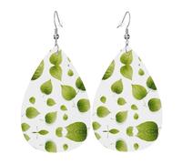 Fresh Leaf Leather earrings, European and American style earrings for young women, birthday gifts/Valentine's Day gifts