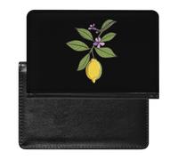Fresh Lemon and Flowers Passport Holder Cover Wallet Slim Passport Protector Card Holder Travel Accessories