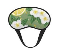 Fresh Lemon Print Adults Washable Eye Mask for Sleeping Blocking Nap for Travel Camping Night Rest
