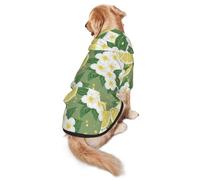 Fresh Lemon Print Dog Hoodie Pet Sweatshirt, Warm, Soft And Breathable Hooded Clothes For Medium To Large Dogs, Easy-To-Wear Design, For Winter And Fall