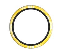 Fresh Lemon Round Steering Wheel Universal Fit for Cars, Trucks, Suvs, Atvs | All-Season Comfort & Eco-Friendly Material