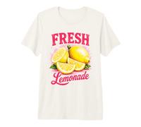 Fresh Lemonade Lemon Citrus Summer Fruit Retro Pink Art Premium T-Shirt