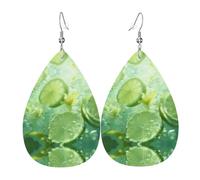 Fresh Lime Leather earrings, European and American style earrings for young women, birthday gifts/Valentine's Day gifts