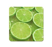 Fresh Limes Coasters - Set of 4 Warren Reed - Designer Green One Size