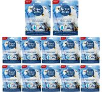 Greenfields 12 Pack Perfect Scents Hanging Dehumidifier Moisture Absorber with Built-In Hanger, Damp & Condensation Control for Wardrobe, Cupboard, Storage Box, Fresh Linen Scent - Fresh Linen