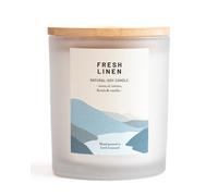 Fresh Linen - Organic & Vegan, Luxury Scented Candles. Hand Poured in Loch Lomond, Scotland (+8 Scent Options) 760g