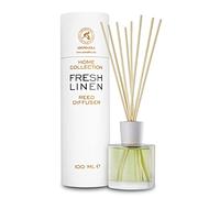 Fresh Linen Reed Diffuser - 100ml w/Rattan Sticks - Home Fragrance - Scented Diffusers for Aromatherapy - Perfect as a Gift - Enhancing any Room with a Refreshing, Soothing and Pleasant Scent