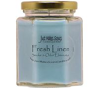 Fresh Linen Scented Smoke and Odor Eliminator Candle - Odor Eliminating Scented Candles for Home - Neutralizes Cigarette, Food, and Pet Smells - Hand Poured in The USA