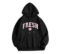 Fresh Love Hoodie Sturniolo Lightweight Hoodie Women Men Printin Letterg Top Letter Womens Fashion Half Zip Womens Pullover Hoodies Sweatshirt Black