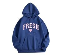 Fresh Love Hoodie Sturniolo Lightweight Hoodie Women Men Printin Letterg Top Letter Womens Fashion Half Zip Womens Cotton Shirts Long Sleeve Blue