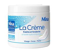 Fresh & Melting Cream with Pure Hyaluronic Acid by Mixa Corps | Shea oils sweet almond soy, Quick penetration without sticky effect, Hypoallergenic, Baby child adult