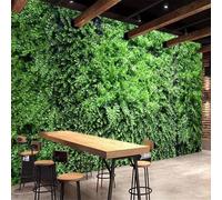 Fresh Minimalist Three Dimensiona Green Leaves Vines Modern 3D Wallpaper Premium Textured Silk Neutral Tones Material Ideal for Living Room Bedroom-250cm×170cm