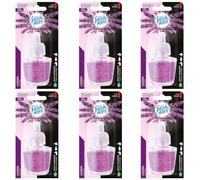 Fresh & More Refill Bottles for Scented Plugs (Pack of 6) Lavender 19 ml