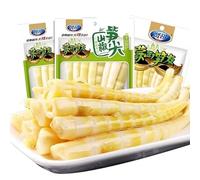 Fresh Mountain Pickled Pepper Bamboo Shoot Tips,Crispy Tender Hand Peeled Bamboo Shoots,Lemon Flavor Pickles,Chinese Pickled Vegetables,Ready to Eat Seasoning Dishes, Instant Casual Snacks (5 bags)