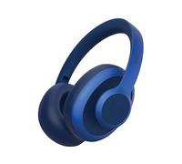 Fresh 'n Rebel Clam Ace Bluetooth Headphones Over Ear with Hybrid Active Noise Cancelling, 60 hours playtime, with ENC microphone, Fast Charging, Wind-noise cancelling, Button control (True Blue)