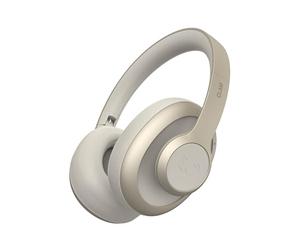 Fresh 'n Rebel Clam Ace Bluetooth Headphones Over Ear with Hybrid Active Noise Cancelling, 60 hours playtime, with ENC microphone, Fast Charging, Wind-noise cancelling, Button control (Silky Sand)