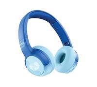 Fresh 'n Rebel Code Junior, Wireless Bluetooth On Ear Kids Headphones, Safe Sound (<85dB), Audio Cable included, Buddy Beats, LED Light effects, 48h Playtime (Wavy Water)