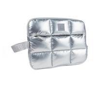 Fresh ’n Rebel Coze Pad - Puffy Tablet Sleeve for 10-11" Tablets - iPad Sleeve 11 Inch Fits iPad Air M3/M2, iPad Pro 11 M4, iPad A16 & Galaxy Tab - Bump & Scratch Protection (Liquid Silver)