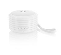 Fresh 'n Rebel Rockbox Round Portable Wireless Bluetooth Speaker - White