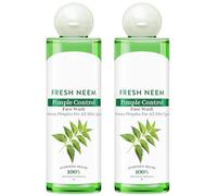 Fresh Neem Pimple Control Face Wash| Ayurvedic and Organically Pure| Prevents Pimples |100% Botanical Extracts| Suitable for All Skin Types | 200mL (Pack of 2)