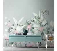 Fresh Only Beautiful Garden Flowers Plants Fresh 3D Wallpaper Silky Texture Home Study Office Grey Dining Room Sofa Bedroom Living Room TV Backdrop-350cm×256cm