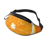 Fresh Orange Fruit Fanny Pack for Men Women Crossbody Waist Bag Waterproof Sports Belt Bag Outdoor Hip Pack