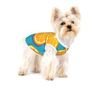 Fresh Orange Fruit Print Lightweight Tank Top for Dogs Dog Shirts for Small Dogs Stretchy T Shirts Sleeveless Vest